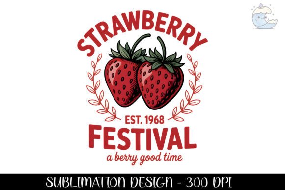 Download Strawberry Est 1968 Festival Design Png - Festival design Collection