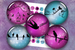 Download Bird Silhouette Pink Birds Blue Birds - Premium Resources